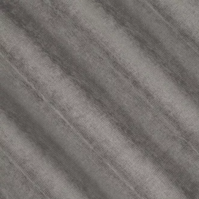 E34/22 Zasłona szyta na taśmie 5 cm szara z miękkiej w dotyku tkaniny szenilowej
