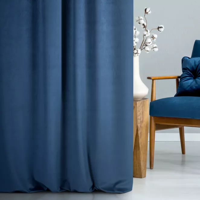 Tkanina zasłonowa welwet o aksamitnej strukturze