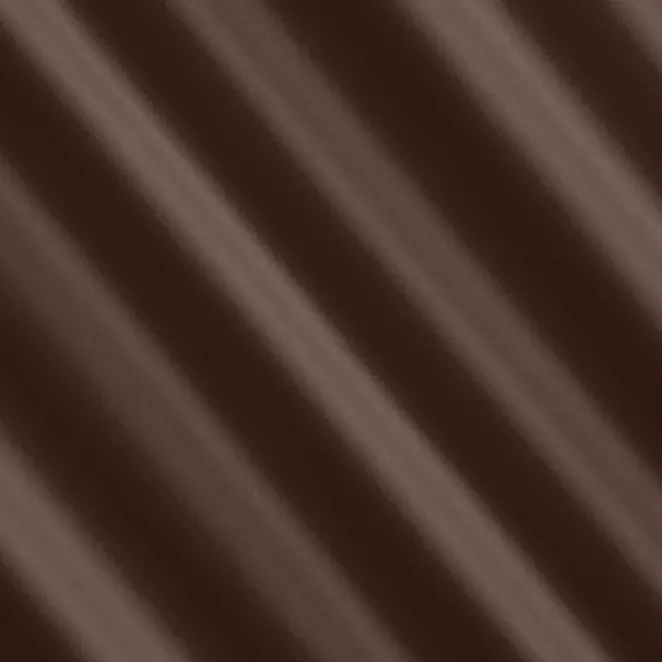 L148/26 Zasłona szyta na taśmie 5 cm brązowa z gładkiej tkaniny zaciemniającej typu dimout wykończona obciążnikiem