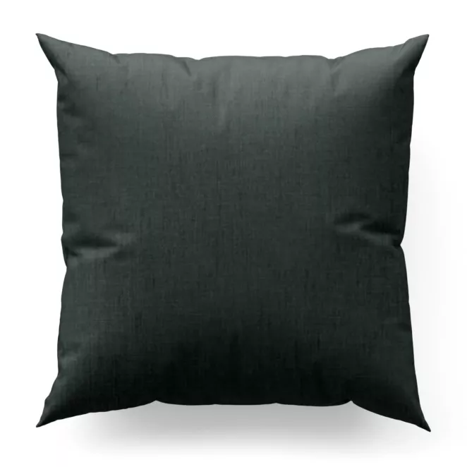 Poszewka szyta GEONOA grafitowa z miękkiej tkaniny o naturalnym charakterze z widocznym ozdobnym splotem