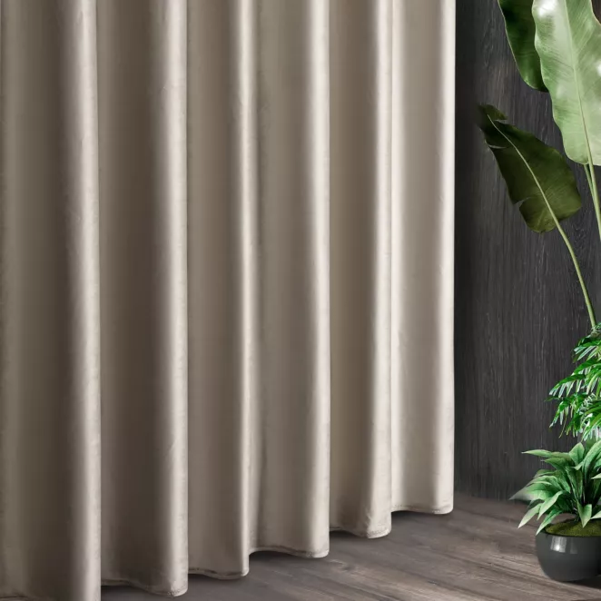 Tkanina zasłonowa SIBEL  miękki i delikatny welwet z delikatnym połyskiem