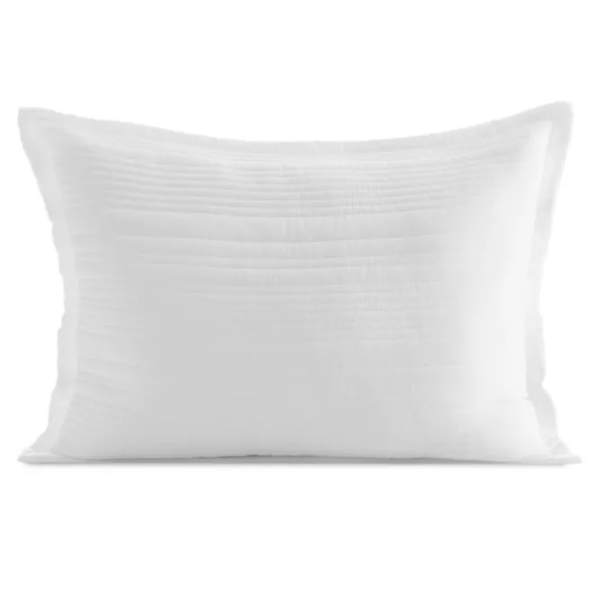 Poszewka na poduszkę 50x70 cm biała z wypukłym wzorem pikowana TARA Eurofirany Premium