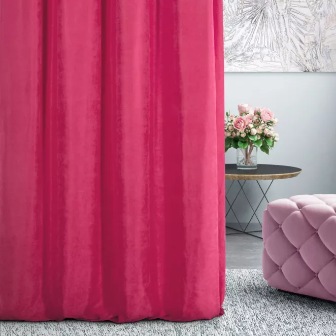 Tkanina zasłonowa ADORE gładka i miękka w dotyku o welurowej strukturze