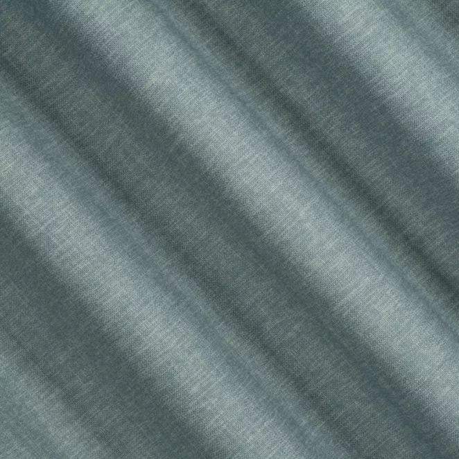 L180/3 Zasłona szyta na taśmie 5 cm niebieska z tkaniny zaciemniającej typu dimout o naturalnym splocie, z efektem melanżu