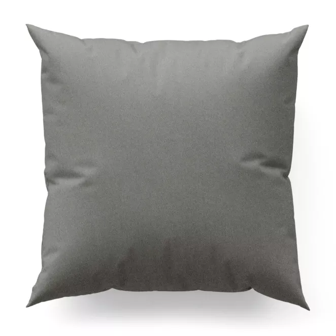 Poszewka szyta szara z gładkiej zaciemniającej tkaniny typu dimout