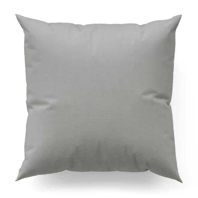 Poszewka szyta ENYA stalowa z miękkiej półmatowej tkaniny welwetowej