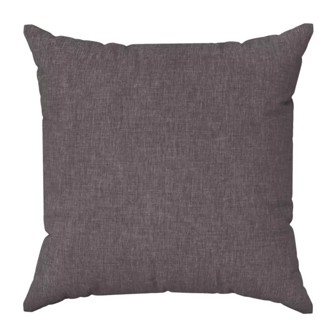 Poszewka szyta grafitowa z tkaniny zaciemniającej typu dimout o naturalnym splocie, z efektem melanżu