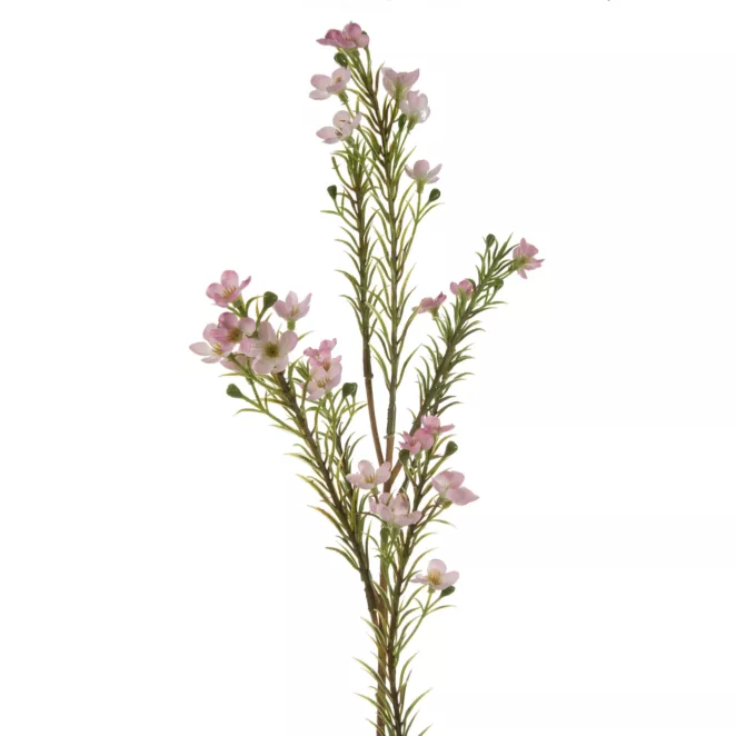 WOSKÓWKA kwiat sztuczny dekoracyjny z płatkami z jedwabistej tkaniny