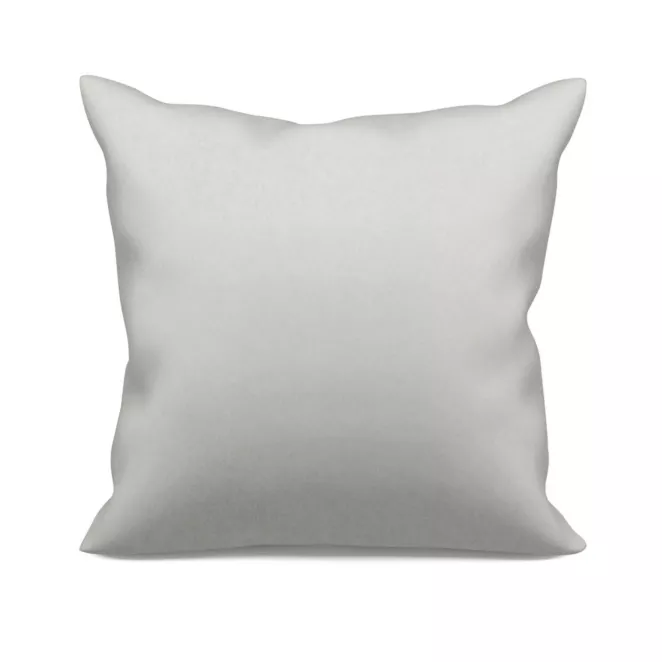 Poszewka szyta ADESSA srebrna z miękkiej tkaniny o welurowej strukturze