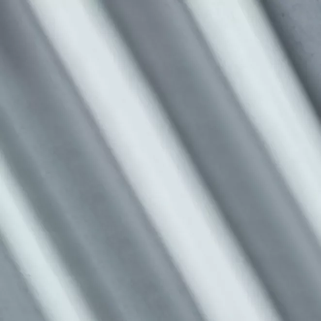 P277/13 Zasłona szyta na taśmie 5 cm ENYA srebrna z miękkiej półmatowej tkaniny welwetowej