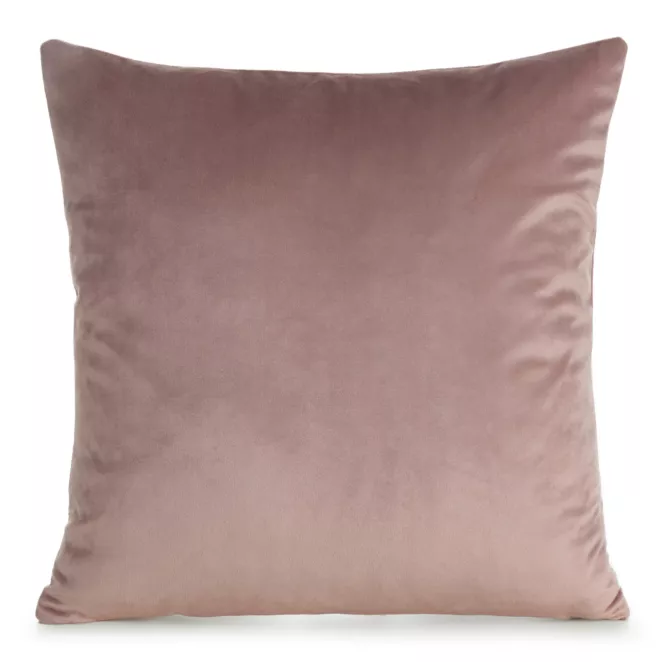 Poszewka na poduszkę 45x45 cm welwetowa, gładka ciemnoróżowa o delikatnym połysku GAJA 1