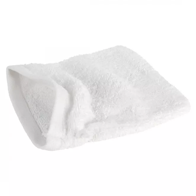 Myjka kąpielowa 16x21 cm bawełniana kolor biały 500 g/m2 GŁADKI 2