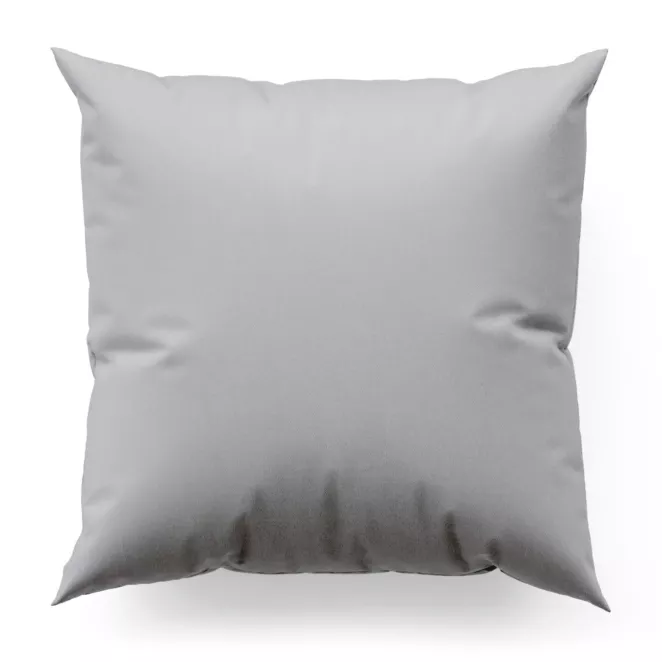 Poszewka szyta JULIETT srebrna z eleganckiej połyskującej tkaniny przetykanej lureksową nicią