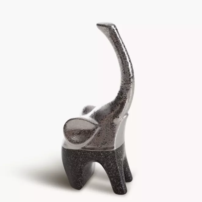 Figurka Słonia z glinki ceramicznej LEO