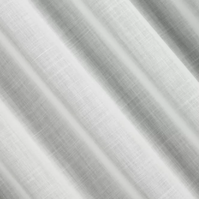 L182/8 Firana szyta na taśmie 5 cm naturalna z matowej gęsto tkanej etaminy o naturalnym splocie i wysokości 350cm