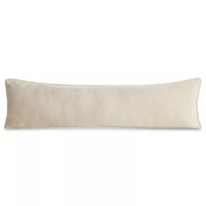 Poduszka 25x90 cm kremowa z welwetowej tkaniny - VELVET