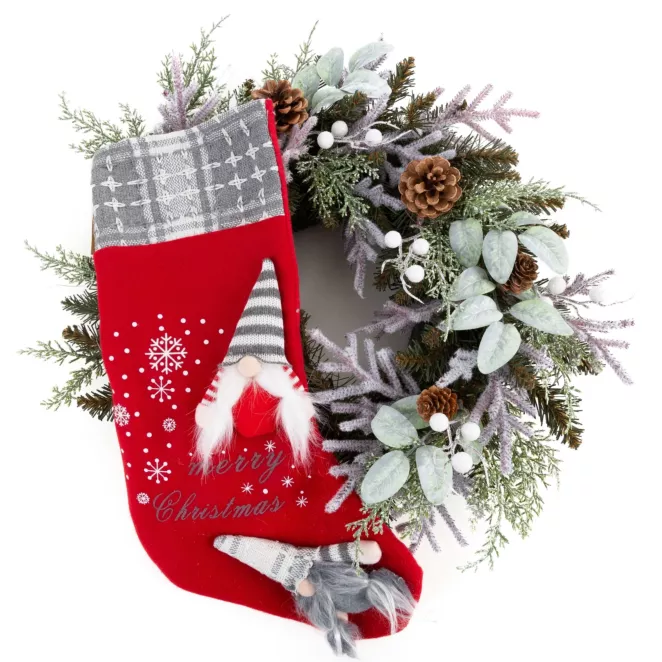 Wianek świąteczny ręcznie dekorowany MOC PREZENTÓW
