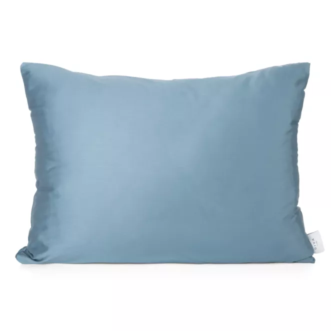Poszewka na poduszkę 50x70 cm z satyny bawełnianej ciemnoniebieska DINA