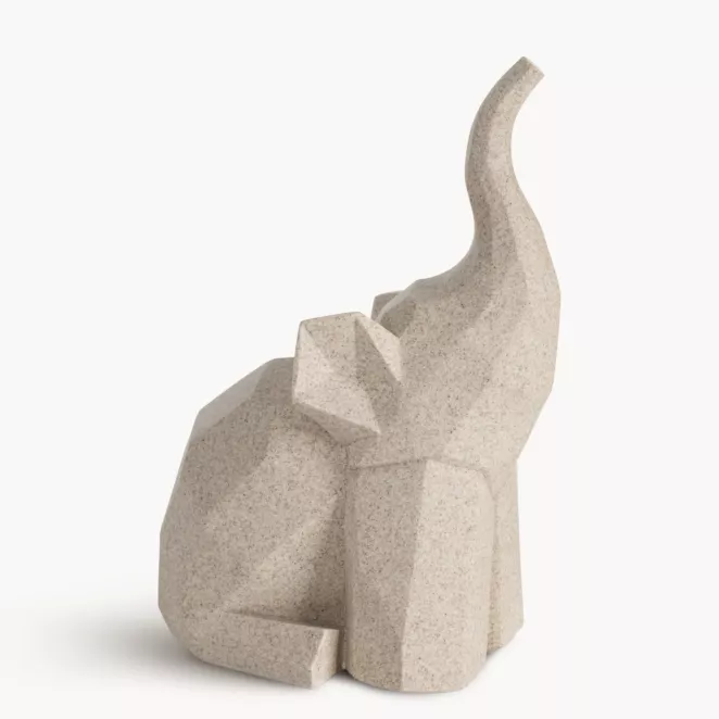 Figurka dekoracyjna SŁOŃ o geometrycznych liniach