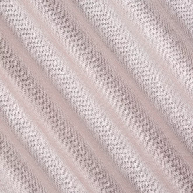 H235/1 Zasłona szyta na taśmie 5 cm pudrowo różowa z miękkiej tkaniny w stylu eko