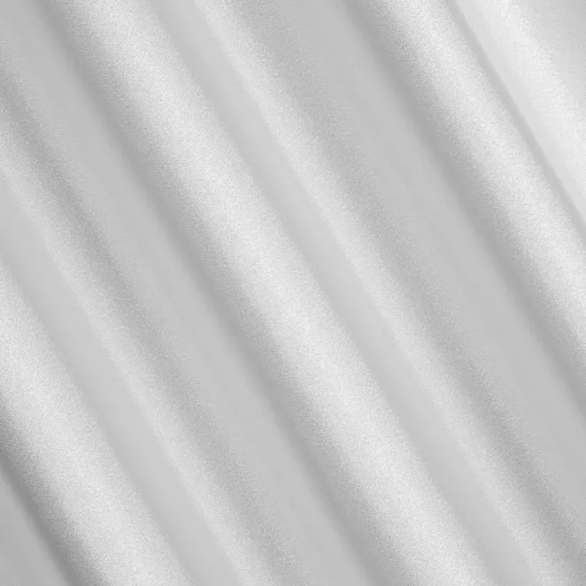 L177/3 Zasłona szyta na taśmie 5 cm naturalno srebrna z gładkiej tkaniny przeplatanej błyszczącą lureksową nicią