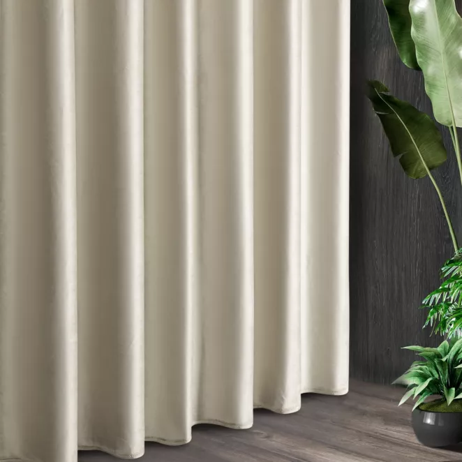 Tkanina zasłonowa SIBEL  miękki i delikatny welwet z delikatnym połyskiem