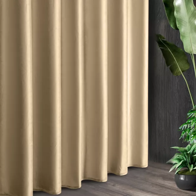 Tkanina zasłonowa SIBEL  miękki i delikatny welwet z delikatnym połyskiem
