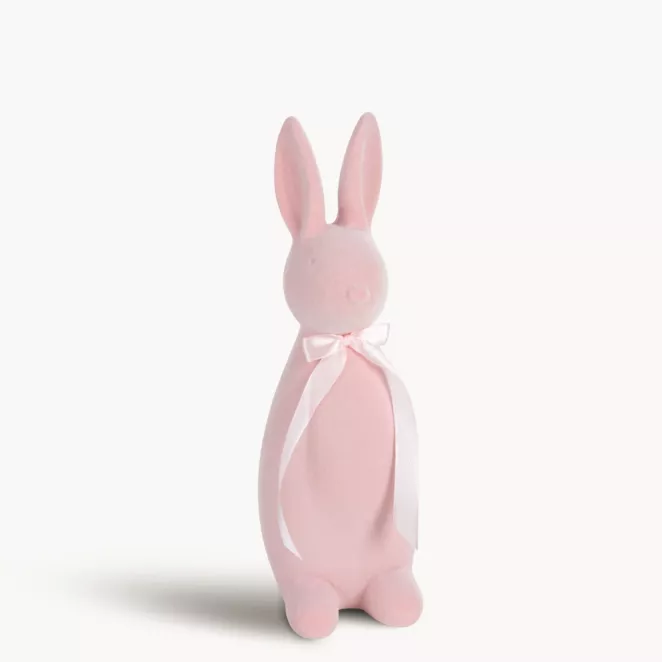 Wielkanocna figurka w kształcie zajączka o strukturalnym meszkowym wykończeniu