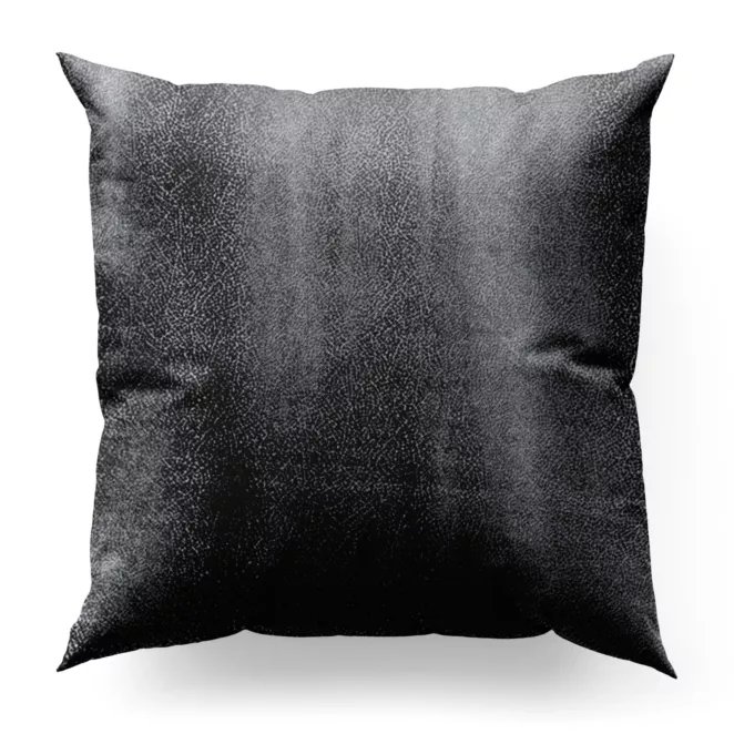 Poszewka szyta SAFARI grafitowa z miękkiej welwetowej tkaniny w wytłaczany drobny wzór