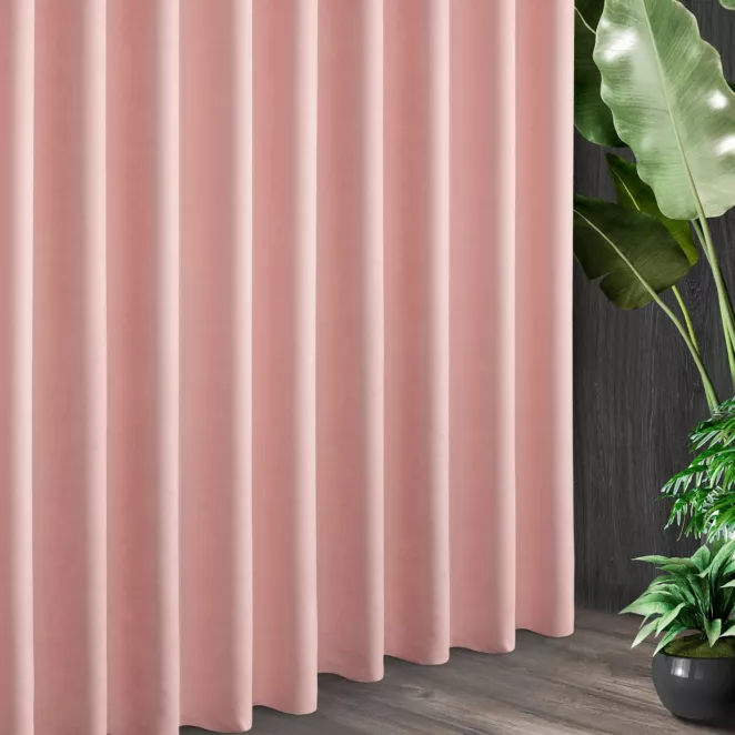 Tkanina zasłonowa ADORE gładka i miękka w dotyku o welurowej strukturze