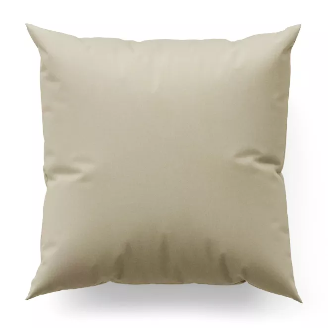 Poszewka szyta beżowa z tkaniny welwetowej zaciemniającej w 100%