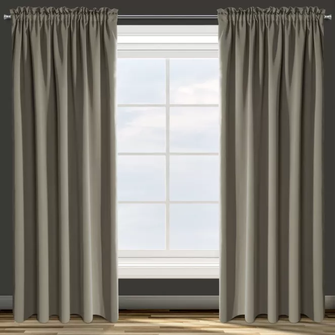 DESIGN 91 Zasłona PARISA z gładkiej tkaniny zaciemniającej typu BLACKOUT