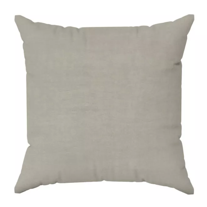 Poszewka szyta ENYA szarobeżowa z miękkiej półmatowej tkaniny welwetowej