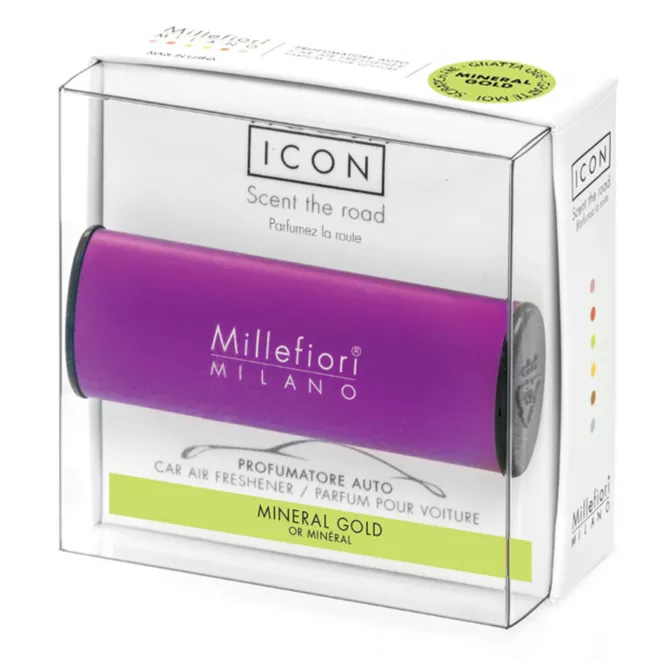 MILLEFIORI Zapach do samochodu CAR ICON Mineral gold