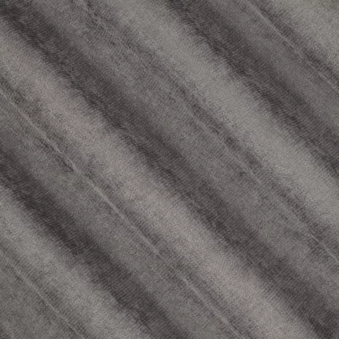 E34/23 Zasłona szyta na taśmie 5 cm popielata z miękkiej w dotyku tkaniny szenilowej
