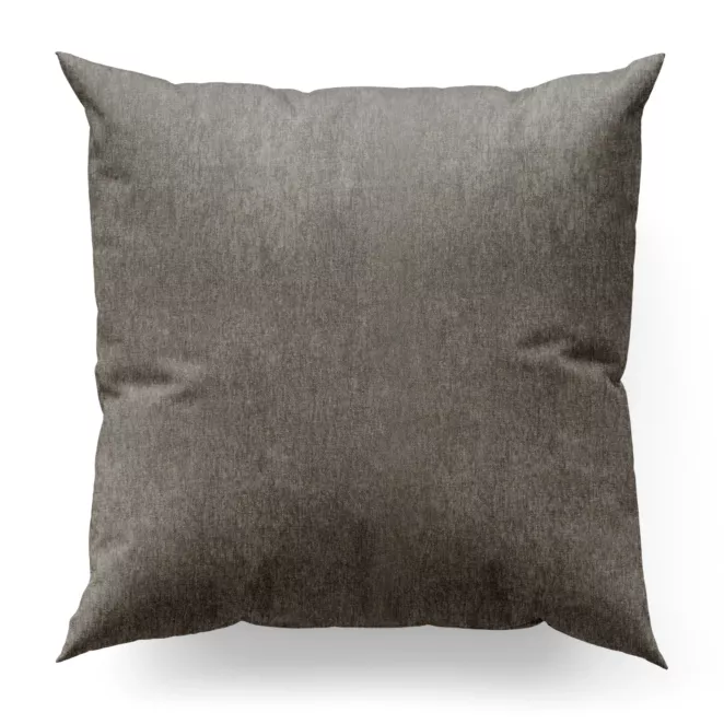 Poszewka na wymiar szara z tkaniny o szenilowej strukturze