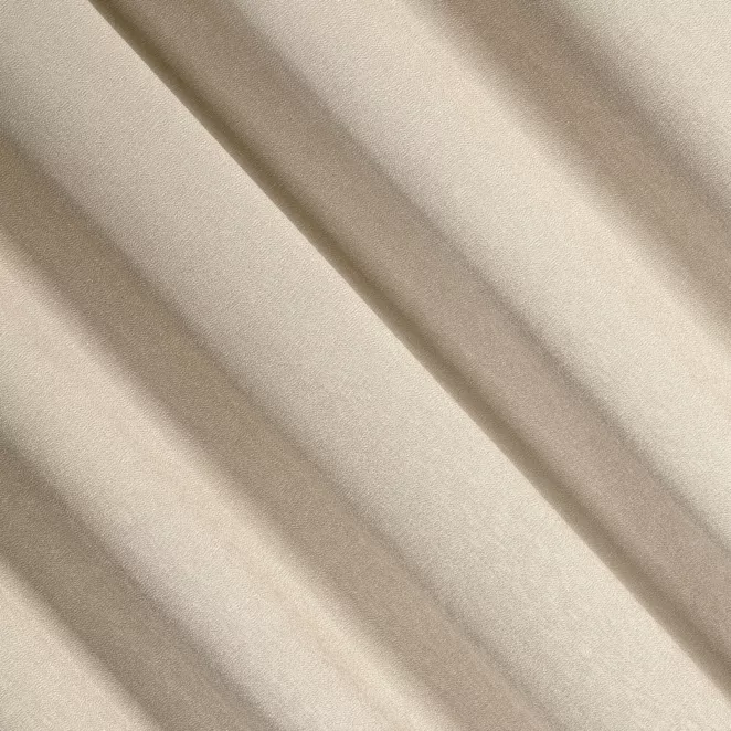E118/8 Zasłona szyta na taśmie 5 cm beżowa z tkaniny strukturalnej z delikatnym połyskiem