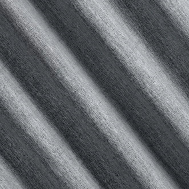 R225/15 Zasłona szyta na taśmie 5 cm stalowa z tkaniny o naturalnym splocie z efektem melanżu