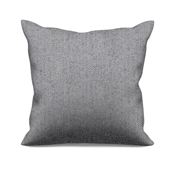 Poszewka szyta niebieska z miękkiej tkaniny z efektem melanżu