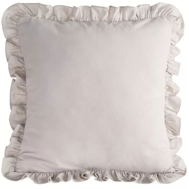 Poszewka na poduszkę 45x45 cm bawełniana z ozdobną falbanką - kolekcja SEA SUMMER