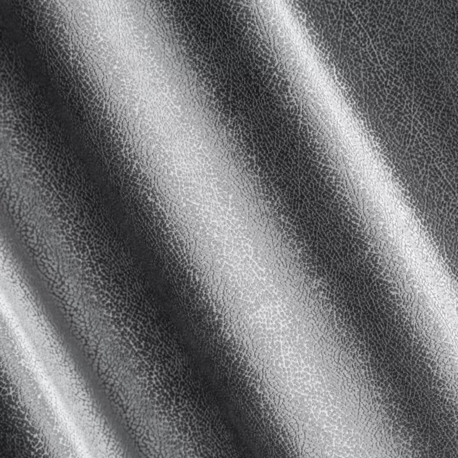 M182/7 Zasłona szyta na taśmie 5 cm SAFARI grafitowa z miękkiej welwetowej tkaniny w wytłaczany drobny wzór