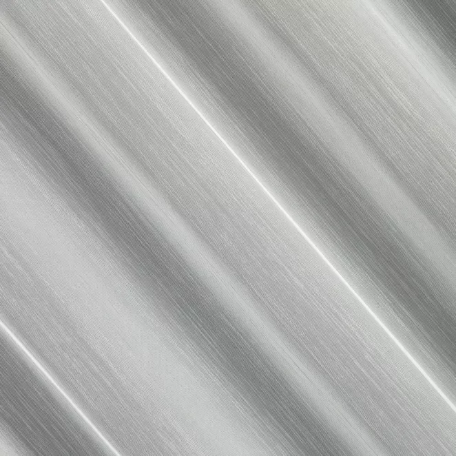 H249/5 Firana szyta na taśmie 5 cm naturalna z delikatnej i matowej tkaniny z miękkim, łańcuszkowym haftem dołem