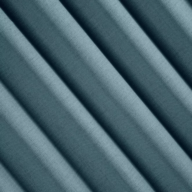 R226/20 Zasłona szyta na taśmie 5 cm ciemnoniebieska z tkaniny o naturalnym splocie z efektem melanżu