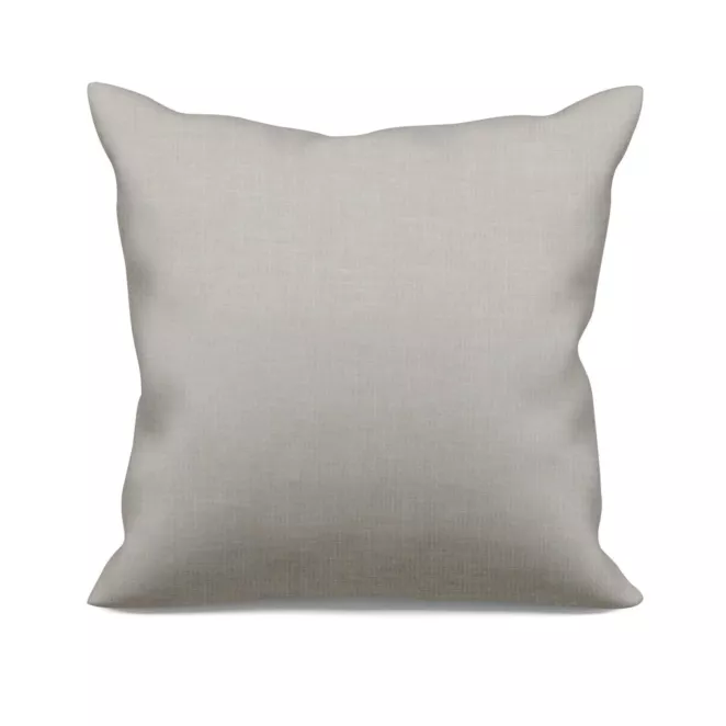 Poszewka szyta szarobeżowa z gładkiej, przyjemnej w dotyku tkaniny z efektem melanżu