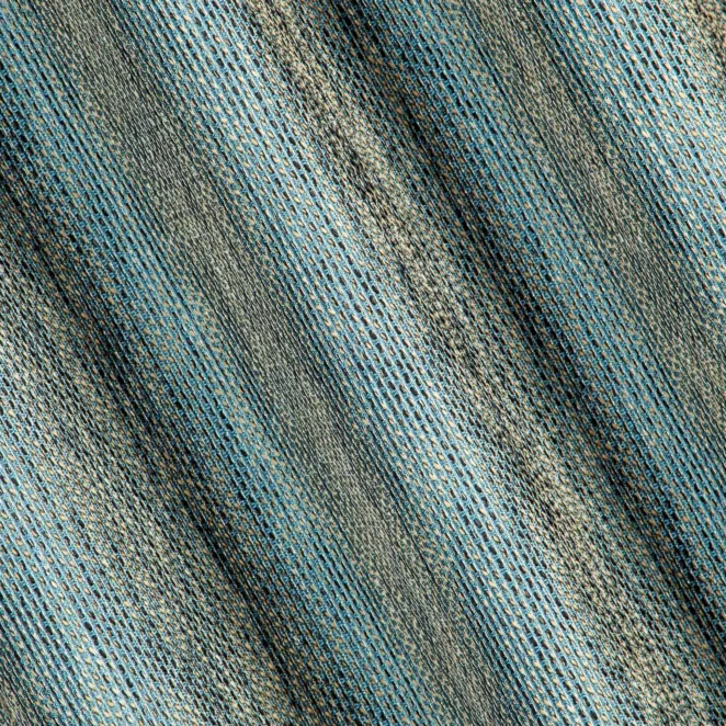 M205/5 Zasłona szyta na taśmie 5 cm ELLEN turkusowa z grubotkanej tkaniny z efektem dwukolorowej nici i lekkim połyskiem Italissima Eva Minge