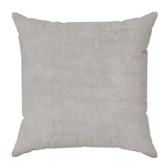 Poszewka szyta ENYA szarobeżowa z miękkiej półmatowej tkaniny welwetowej