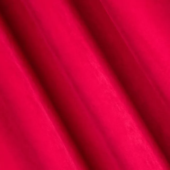 P206/41 Zasłona szyta na taśmie 5 cm ENYA czerwona z miękkiej półmatowej tkaniny welwetowej