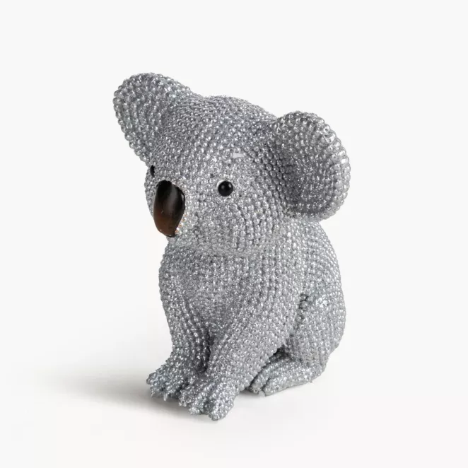 Figurka srebrna Koala o drobnym strukturalnym wzorze ELDO 1