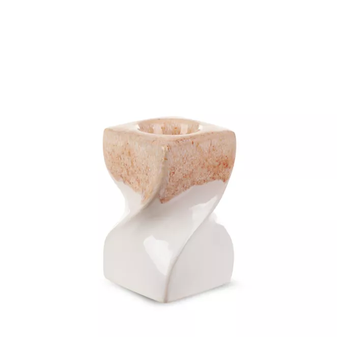 Świecznik ceramiczny RUBEN dwukolorowy z efektem ombre