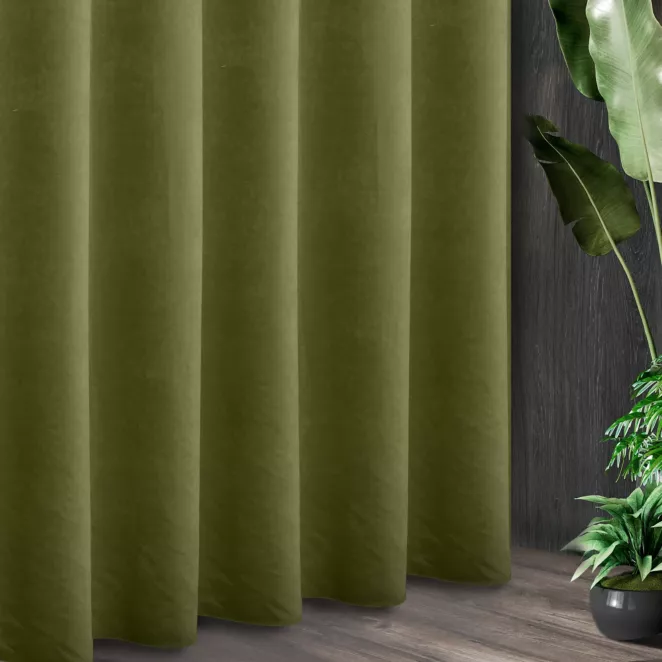 Tkanina zasłonowa ADORE gładka i miękka w dotyku o welurowej strukturze